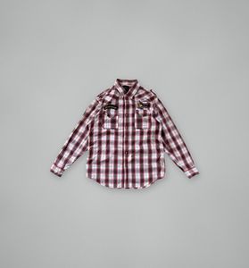 Splendid double chest American cowboy style plaid