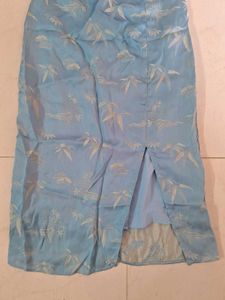 Beautiful Blue Floral Print Dress