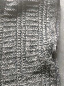 Stylish Grey Knit Sweater Vest