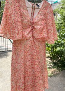 Chic Floral Print Midi Dress