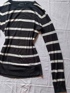 Atmosphere Striped Knit Sweater