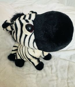 Big Heads Zebra Plushie