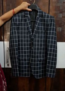Men's Checkered Blazer