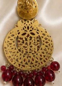 Exquisite Pink &amp; Red Dangle Earrings