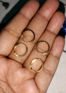 Chic Gold Hoop Earrings Set