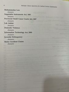 Universal Judicial Service Examination MCQs 2021