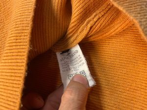 Stone Island Orange Knit Sweater