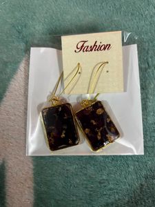 Unique Rectangle Resin Earrings 3 pairs combo