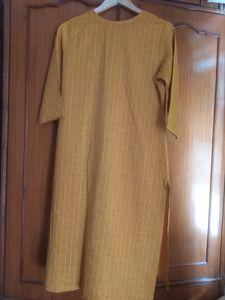 Self Weaved Mustard Kurti