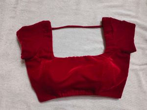 red velvet blouse (padded)