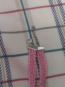 Pink Braided Choker