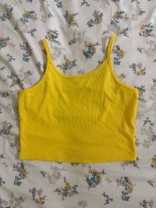 Vibrant Yellow Spaghetti Strap Top