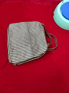 Striped Insulated Lunch Bag