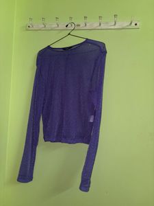 Sparkly Purple Long Sleeve Top