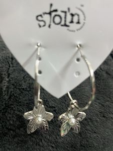 Cute Flower Hoop Earrings at 99 each