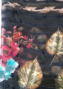 Floral Print Saree