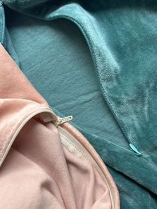 D45 Peach Or Sea Green Velvet Cushion Cover - 1 Pc