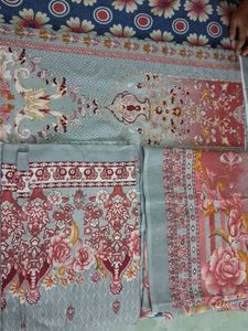 Designer Lawn Cotton Kurta Set