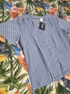 Crocodile Polka Dot Blouse