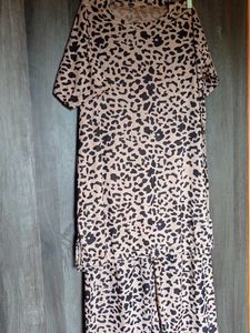 Leopard Print Two-Piece co - ords set &amp; night suit
