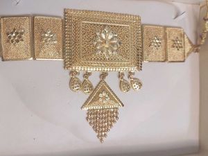 Exquisite Gold-Plated Choker Necklace