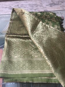 Elegant Green Silk dupatta