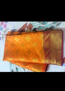 beautiful Silk Saree with blouse