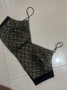 Black & Gold Ethnic Blouse top