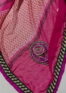 Beautiful Pink Floral Saree