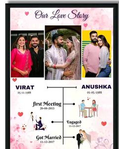 Our Love Story Photo Frame..