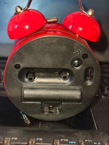 Retro Red Twin Bell Alarm Clock