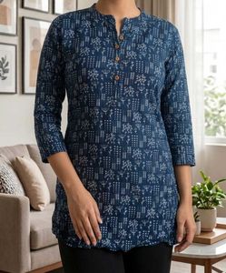 Blue Printed Kurta