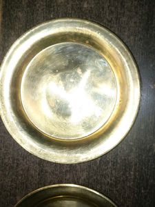 Set of 5 small  Brass Plates