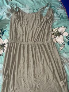 Comfortable Grey Wrap Dress