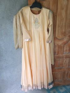 Stunning Embellished Yellow Ethnic Gown