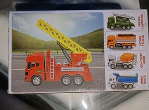 Sanco Toys Kids Friction-Powered Firefighter Truck