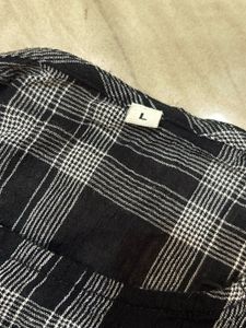 Chic Plaid Off-Shoulder Top