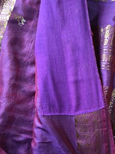 Elegant Purple Silk Saree