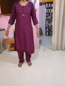 Maroon colour 💜💜Striped Kurta set