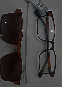 completelynew lenskart flip in brown colour