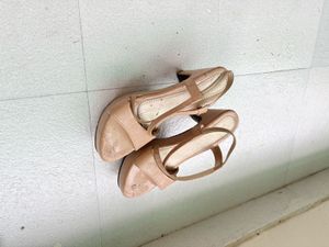 Chic Beige Platform Heels