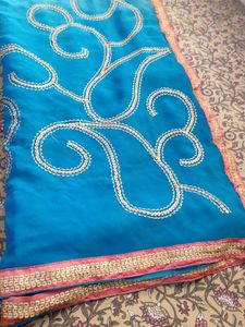Shaded Full Work Saree
