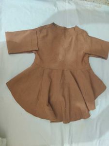 Girls age 4-6 yrs brown colour stretchable kurta