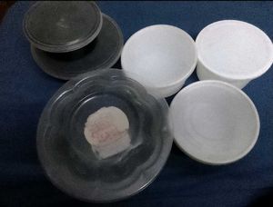 Plastic Storage Containers And Spoons