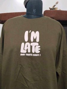 I'm Late Graphic Sweatshirt