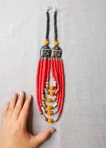Bohemian Multi-Layered Red Necklace