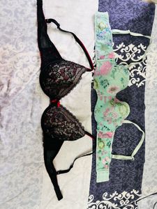 Lace & Floral Bras (set of 2)