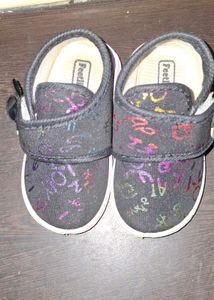 Cute Girls' Colorful Text Print Shoes