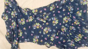 Floral Print Wrap Dress one piece
