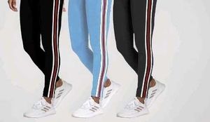Stylish Striped Black Track Pants 🏋️